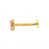 18ct Indian/Asian Gold Nose Pin with Screw Back